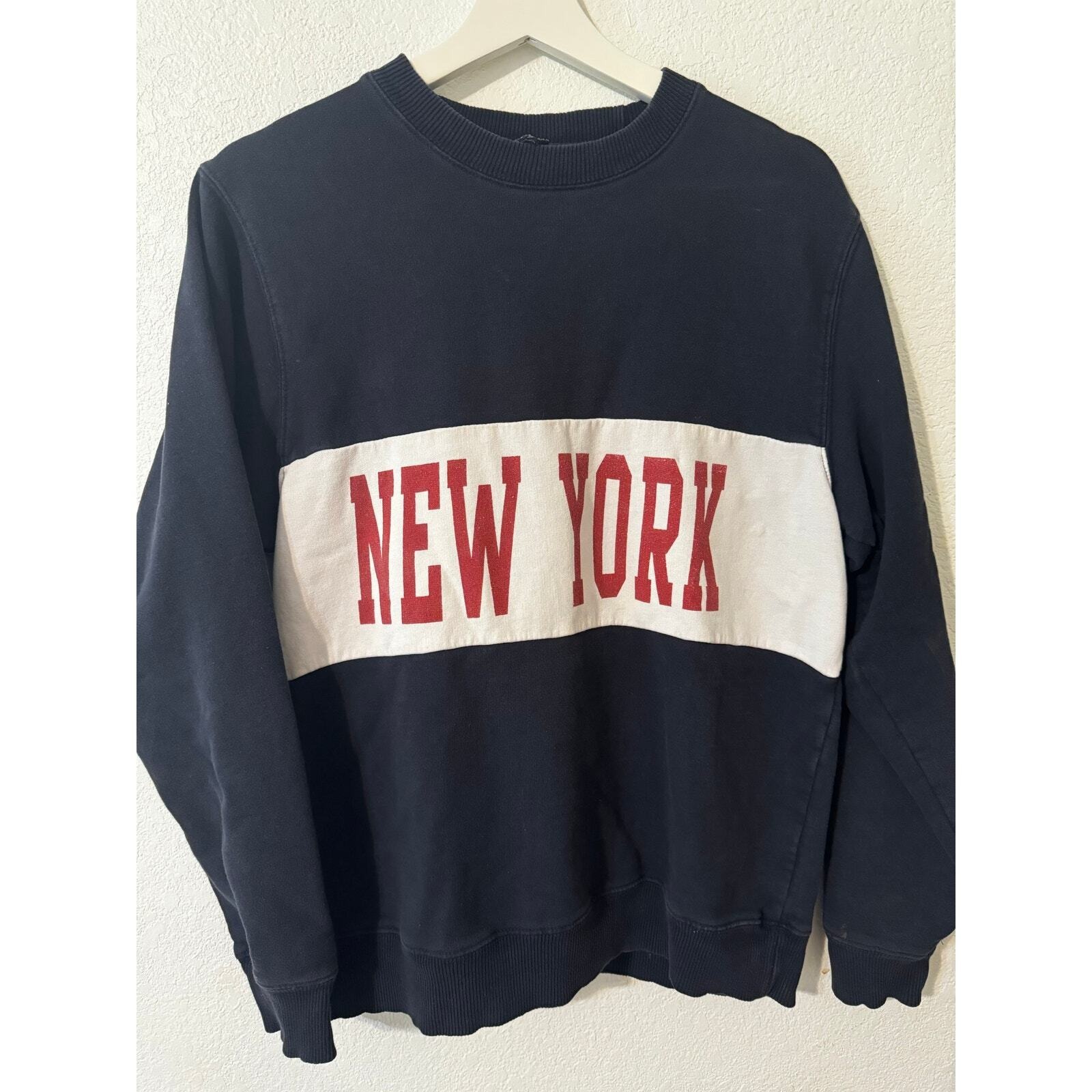 J. Galt New York Sweatshirt Womens Crewneck Pullover Collegiate Style Casual Top